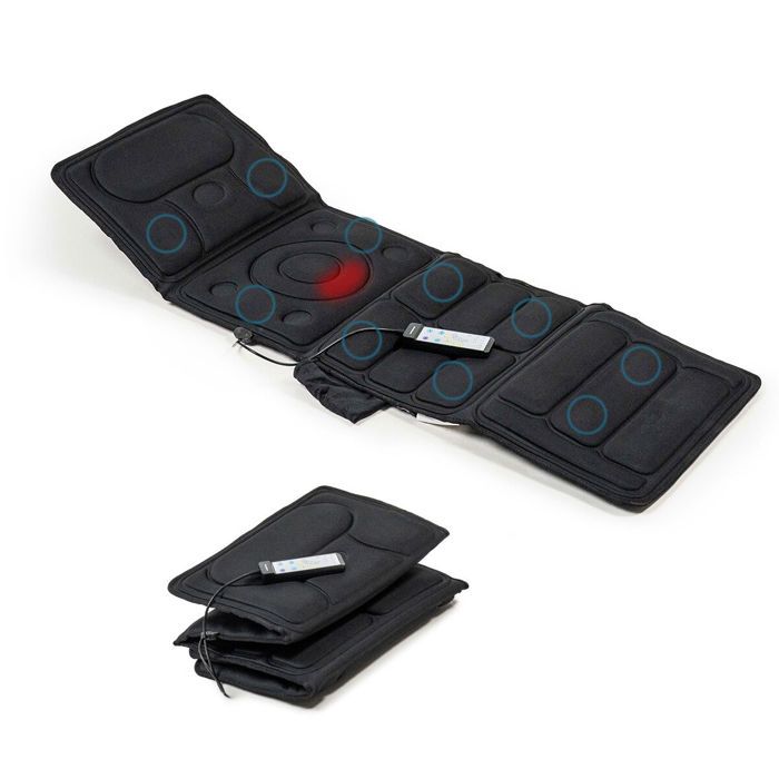 Matelas de massage - INNOVAGOODS - Vhemat - 10 moteurs - 5 modes - Chaleur lombaire