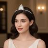 Simple Design Wedding Bride Crown Crystal Rhinestone Princess Crown  Wedding Ceremony
