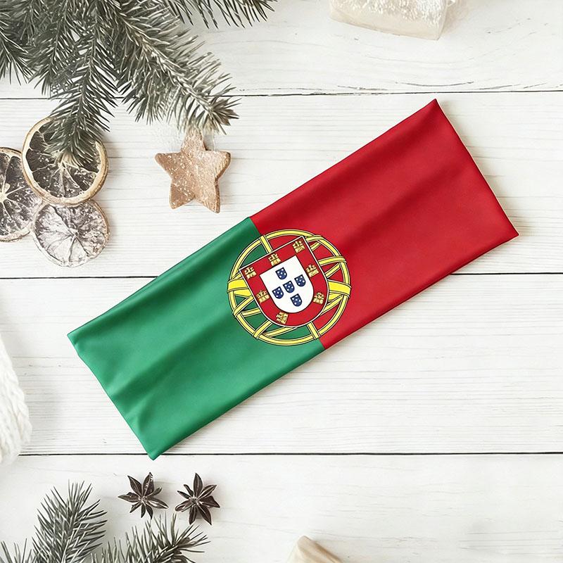 Nationale Flagge Fußball Fan Stirnband Elastisches Jubel Haarband Länderflagge Stirnband für Fans Sportveranstaltung Haar Accessoires