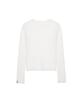 Nigaennikol Dot Mesh Scarf Top_Ivory