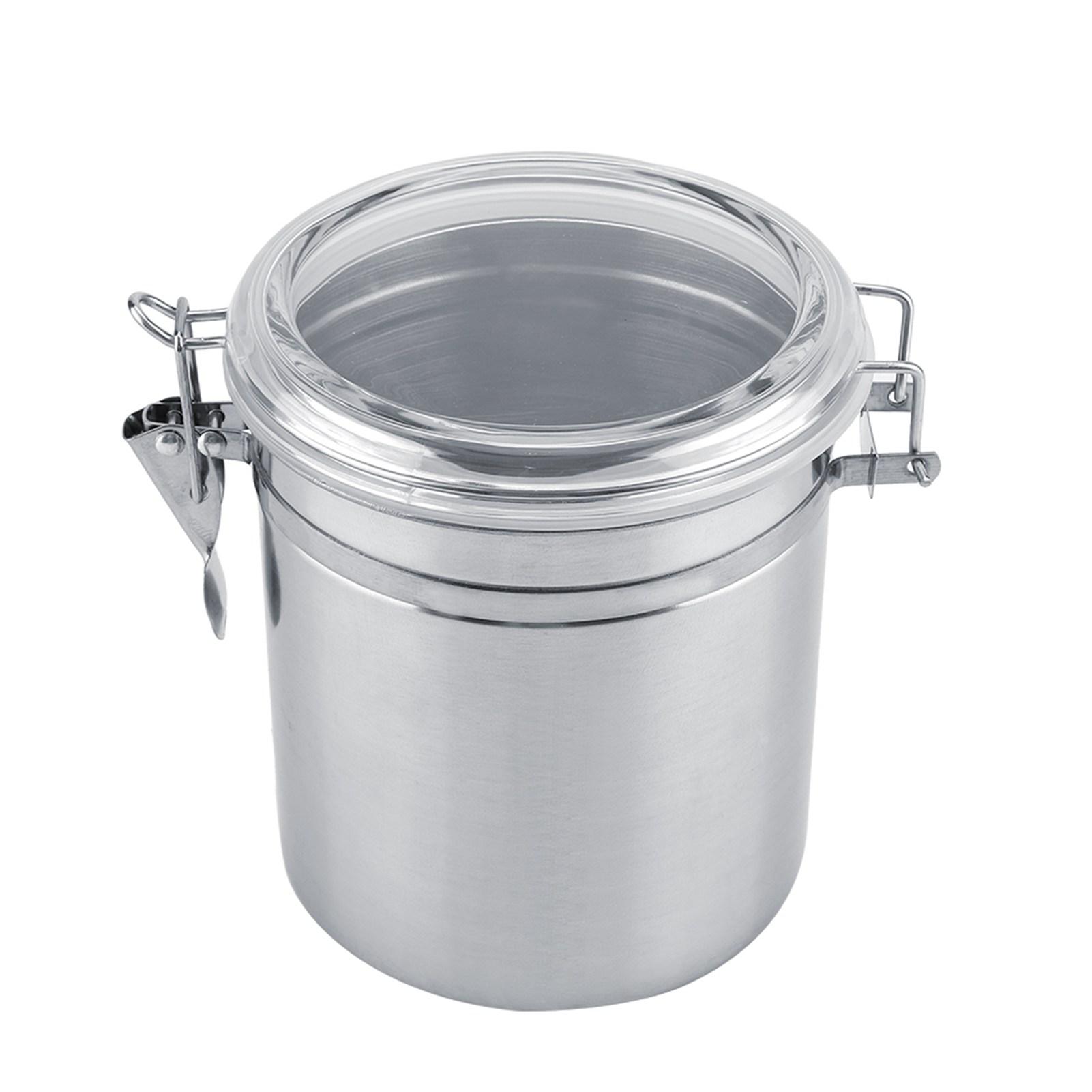 

Контейнер для кави з нержавіючої сталі. Вакуумна герметична банка для зберігання цукрових чайних зерен large