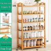 Wall-Mounted Bamboo Shoe Rack: Space-Saving, Dustproof, Multi-Layer Storage for Entryway