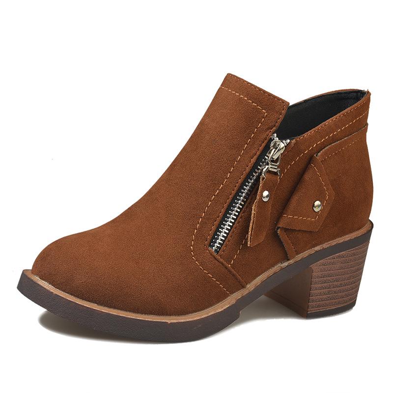 Damen Stiefeletten Damen Schuhe Damen Niedrige Blockabsätze Pumps Matin Schuhe Frühling Herbst Stiefeletten Zapatos Mujer Vintage 365
