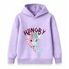 Kids Boys Girls Pullover Hoodie Cool Leopard Lightning Print Stay Hungry Long Sleeve Casual Sweatshirt for Children