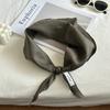 New Silk Scarf Solid 100% Linen Comfortable Breathable Mori Style Thin Neck Protection Scarf Spring and Autumn Triangular Binder