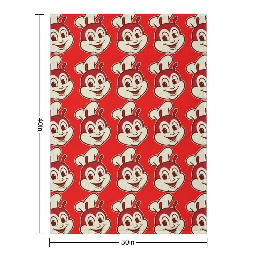 Jollibee Fast Food Throw Blanket Furrys manga Summer Travel Blankets