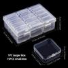 Storage Organizer Box Set 12/14/15/24/30Pcs Small Clear Plastic Bead Storage Containers For Small Items Crafts Jewelry