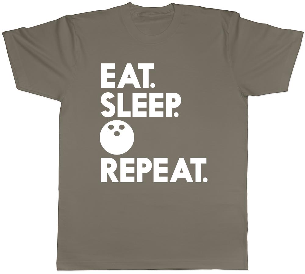 Eat Sleep Bowling Repeat Unisexs Unisexs Ladies Unisex TShirt