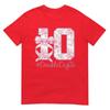 10th Birthday Girl Pink Coquette Bow 10 Year Old Aesthetic Tshirt