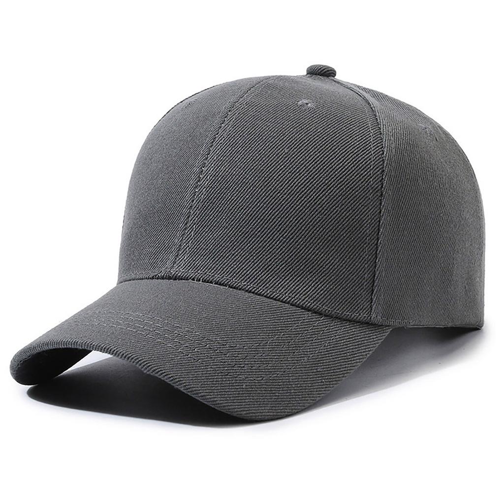 Custom Printed PVC Light Board Adult Baseball Caps Solid Color Peaked Cap Embroidered Logo 6-Panel Adjustable Four Seasons Work