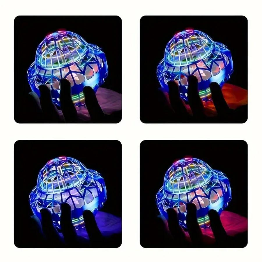 Spinning Flyball, Night Light Suspension Ball, Return Hand Throwing, Spinning, Decompression UFO, Novel Luminous Children's Gift