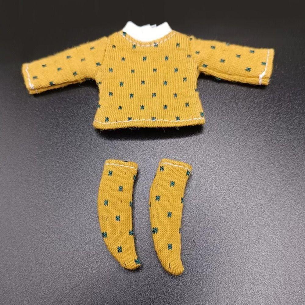 Dolls for 1/11 OB11 Doll Doll Cotton T-shirt Doll T-shirt Socks Cotton Dot Blouse DIY Doll Clothes