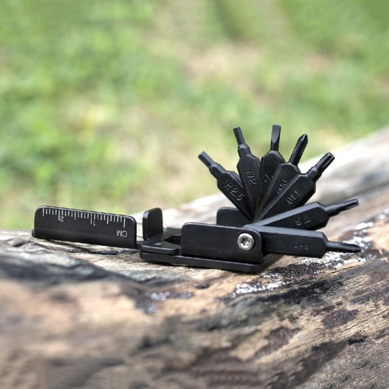 Portables Stainless Steel Multitool With Hexagonal Flat Phillip Screwdriver for Convenient Use and Storage