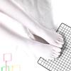Breathable Split Toe Knee Length Long Socks For Women Sweat Absorbing Toe Separation Stockings with Ribbed Elastic Cuffs