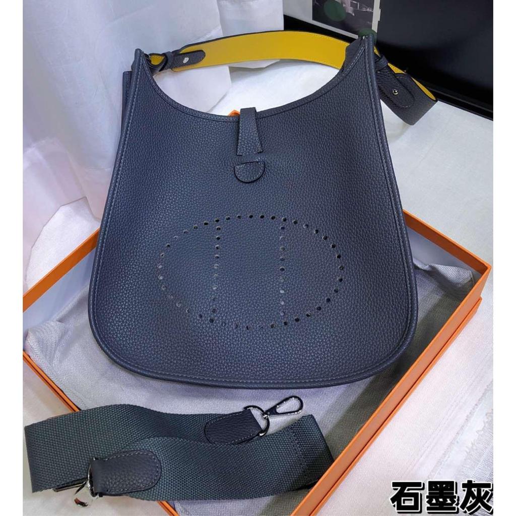 Spot Wholesale Top Layer Cowhide Evelyn Bag Genuine Leather Mini Bucket Bag TC Leather Mini Shoulder Crossbody Bag Tide