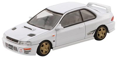 BM CREATIONS Scale Subaru Impreza WRX Type R White RHD Finished Model 1/64 3/4-6