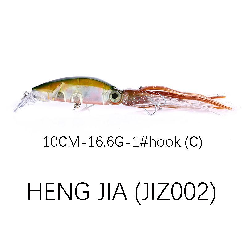 Fishing Lure Bait10CM-16.6G Sea Fishing Long Casting Big Octopus Squid Lure Bait Light Saltwater Plastic Fishing Bait Fake Bait