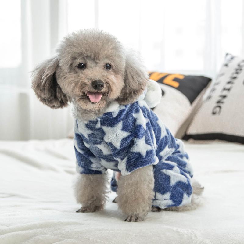 Autumn Winter Pet Dog Pajamas Jumpsuit for Small Dogs Shih Tzu Yorkshire Pullovers Soft Fleece Puppy Cat Clothes Pets Clothing