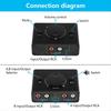 KEBIDUMEI 3.5mm RCA Stereo Bi-Directional Audio Switcher 1 in 2 Out or 2 in 1 Out 3.5mm 2RCA Audio Switcher with Mute ButtonGood product