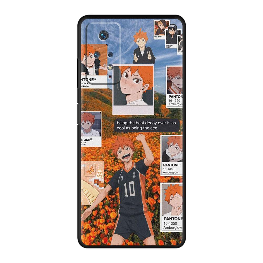 For Redmi Note 9A 10 9 8 9S 7 9T 9C K40 11 Pro K40S K50 8T Armor Para Celular Funda Haikyuu Volleyball Anime
