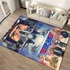 "Top Gun Movie Poster Printed Carpet with Fighter Jets and Characters" Suitable for Use As an Anti-slip for Living Room Bedroom Sofas