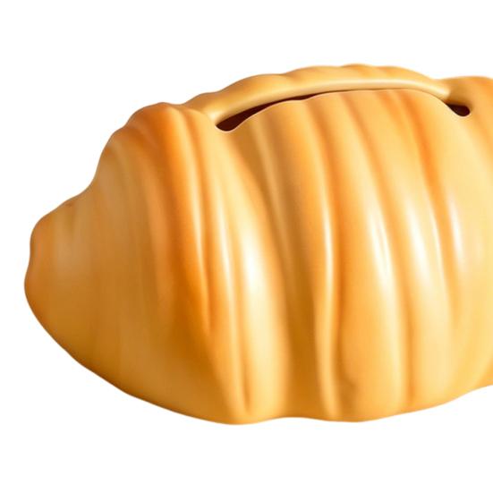 Realistic Croissant Shaped Tissue Box, with Precise Paper Exit Gaps, High-Quality Waterproof Durable Decorative Tissue Holder
