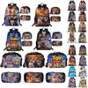 Cartoon Print Backpack For Kids Versatile School Bag With Cute Design And Spacious Capacity