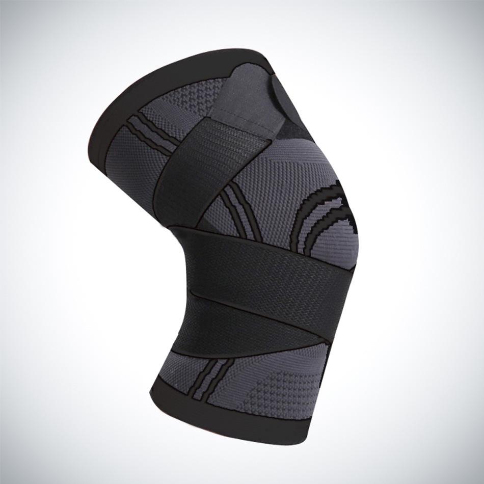Strap Knee Protector Sports Knee Support Adjustable Compression Breathable Joint Protection Sports Knee Protector Strap Running S чёрный