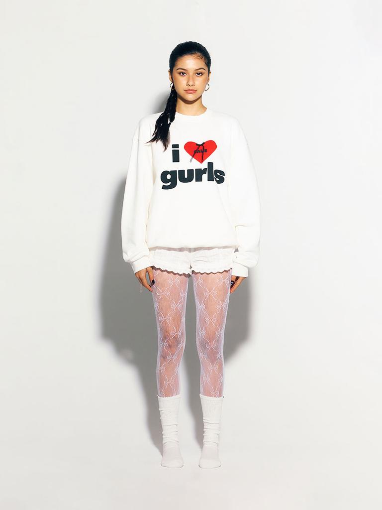 ASIF CALIE Calie Gurls Sweatshirt White