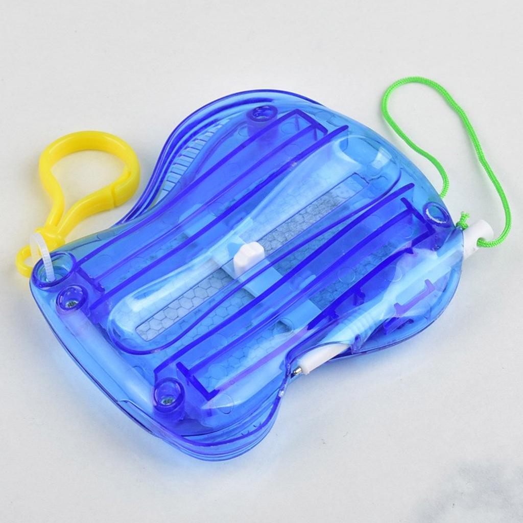 Set of 6 Magnetic Drawing Board Keychains Doodle Pad Key Ornament Plastic Texture Key Pendant Suitable for Students