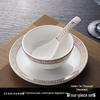 Hotel Restaurant Ceramic Tableware Set: Plates, Bowls, Cutlery, Chopsticks for Private Rooms - 7 or 8 Pieces