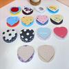 Korean Style Lovely Heart Magnetic Soft Silicone Phone Back Portable Kickstand For iPhone 17 16 15 Samsung Google