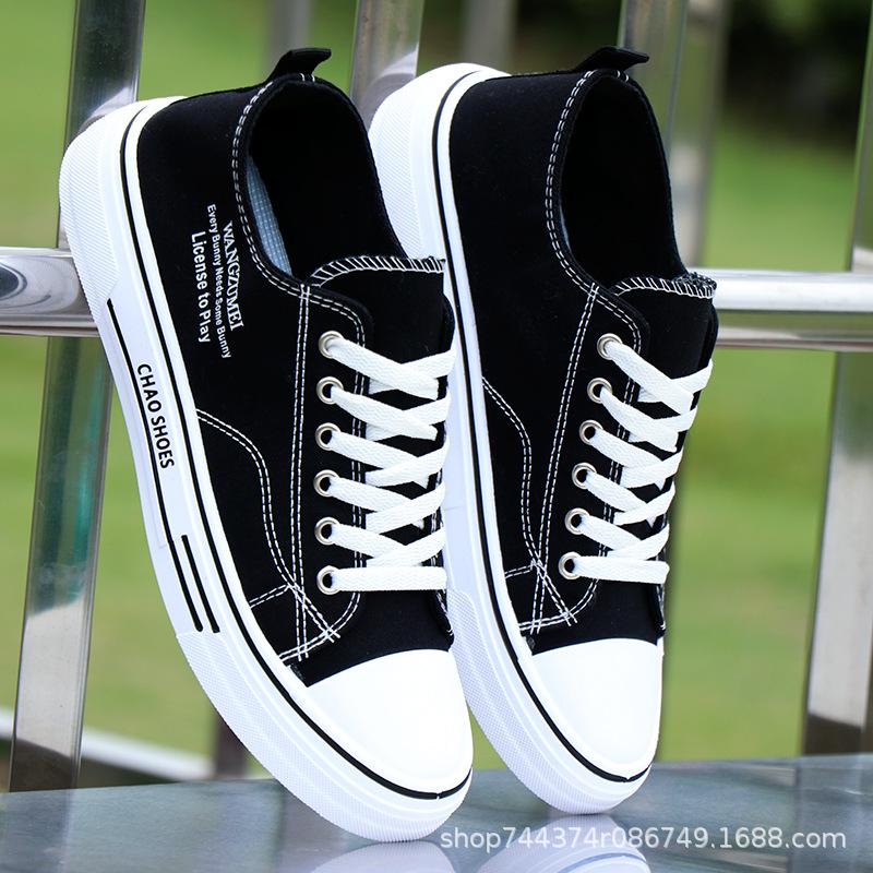 Canvas shoes spring and autumn new student breathable cloth shoes sports and leisure board shoes