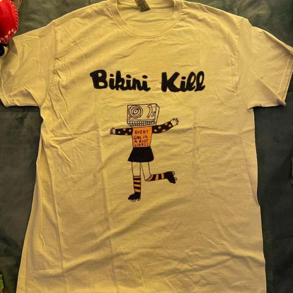 Bikini Kill Band GOld COlor Shirt Unisex Concert S5XL TR526 Unisex T-Shirt XL