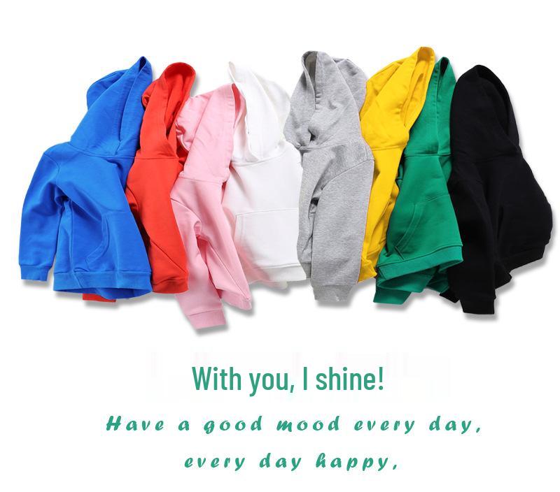 Baumwoll-Kapuzensweatshirt-Zweiteiler für Kinder, Jungen und Mädchen - Sportbekleidung für Frühling/Herbst