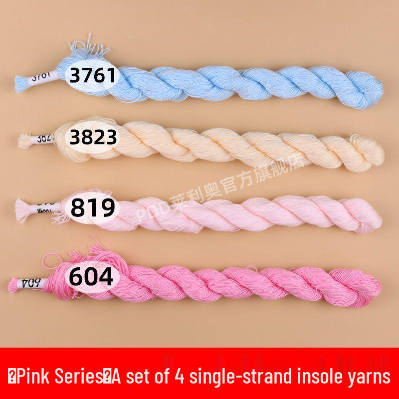 Baumwoll-Kreuzstich-Stickgarn: Handgefertigte Einlegesohlen, Dickes Nähgarn, Eine Farbe pro Stück