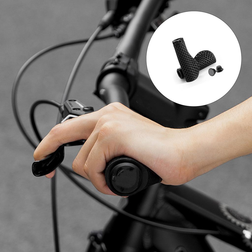 Ergonomic Bicycles Handlebars Grip With 3D Printed Honeycomb Antislip Light weight Durability Construction
