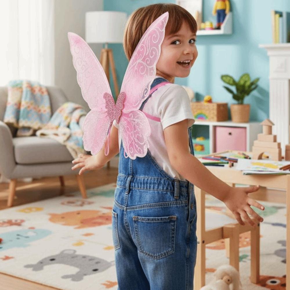 Sparkle Butterfly Fairy Wings Colorful Elf Wings Costume Fantasy Cosplay Wings Party Favor