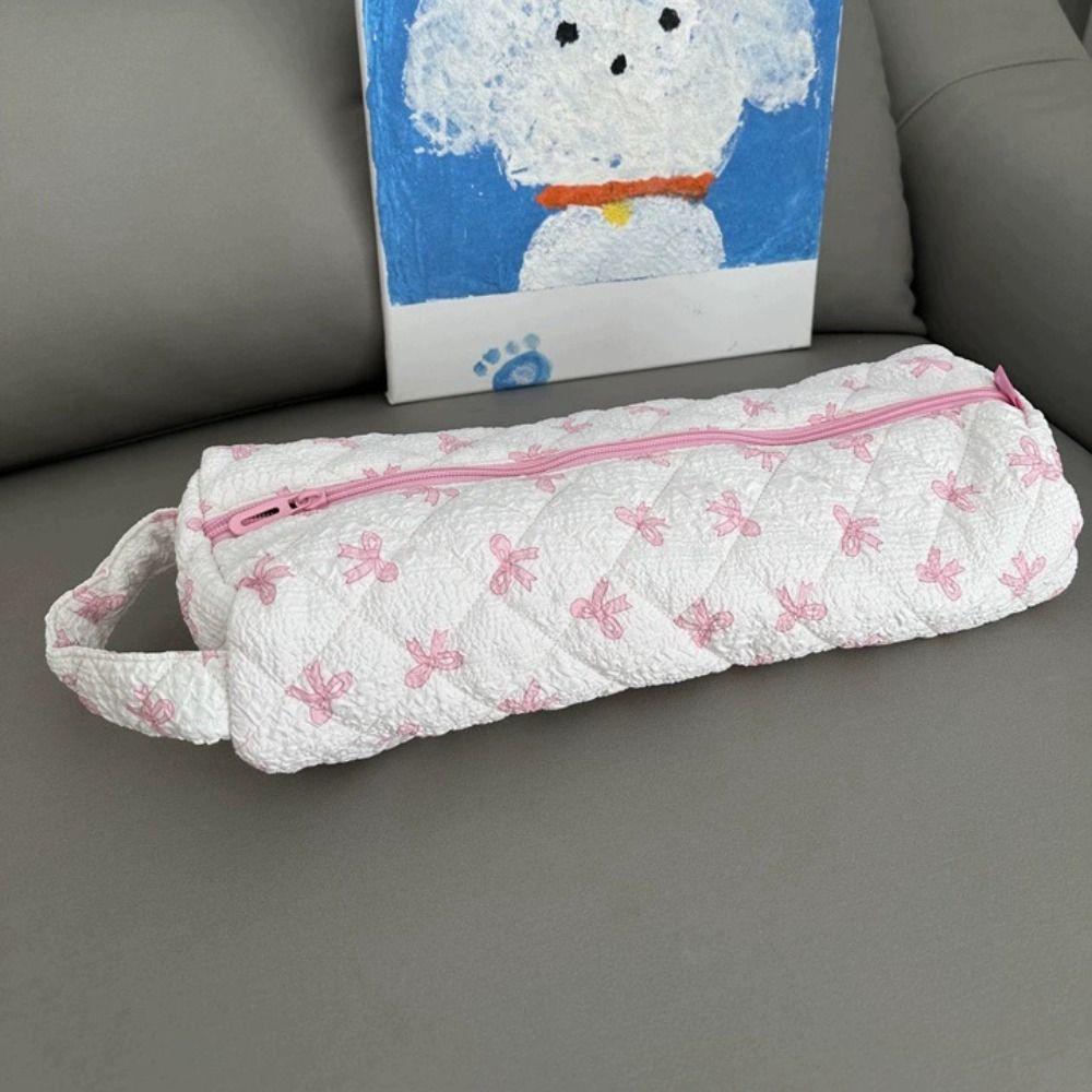 Flower Pattern Hair Dryer Storage Bag Sweet Cosmetic Bag  Beauty Tools Organization