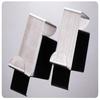 2PC Silver White Steel Kitchen Cabinet Draw Over Door Hook Clothes Hanger Holder