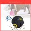 Exciting Black Squeaky Treat Dispensing Ball For Dogs Perfect For Chewing And Dental Health