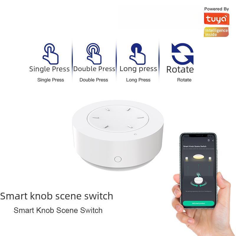 Zigbee Smart Home Wireless Dimming Knob: Graffiti Button Scene Switch