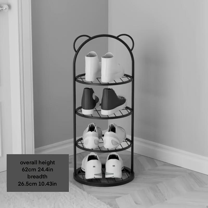 Multi Layer Shoe Rack Storage Rack, Sturdy and Durable Small Space Shoe Tower, Independent, Adjustable, Easy To Install