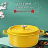 Double Handle Enamel Cast Iron Stew Pot
