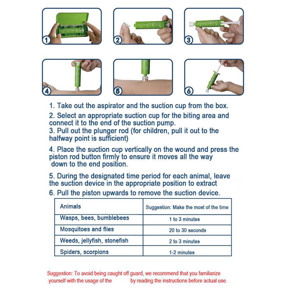 Emergency For Insect Bites Vacuum Negative Pressure Extractor Insect Bite Emergency Treatment For Outdoor Camping Hiking