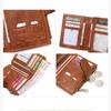 Fashion Women Short Wallet RFID Anti-theft Brush Women's Wallet With Multiple Card Slots Simple Three Fold Card Holder Coin Purse High Quality