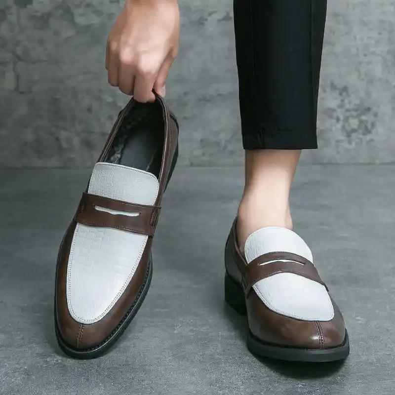 Autumn-spring Strapless Mens Formal Shoes Heels Plus Size Wedding Dress Shows For Men Sneakers Sports Holiday Unique