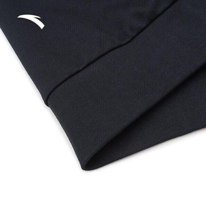 ANTA Unisex Fleece-Lined Stand Collar Knit Sports Jacket
