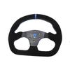 13inch 330mm Type D Steering Wheel Suede Steering Wheel Flat Game Steering Wheel  Blue Yellow Ring