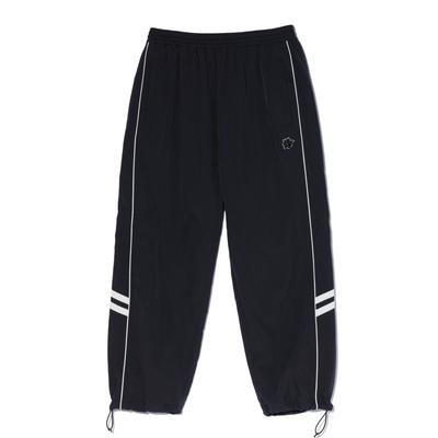 ACEI Patch Decorated Piping Contrast Track Pants (Uni) Black
